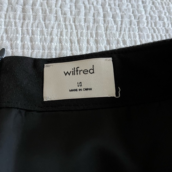 Charcoal Gray Wool Wilfred Mini Skirt with Pockets - Picture 3 of 5